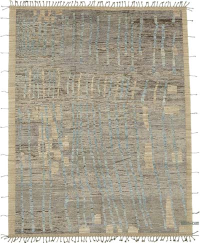 New Moroccan Style Hand-Knotted Rug - 9' 5" x 11' 11" (113" x 143")