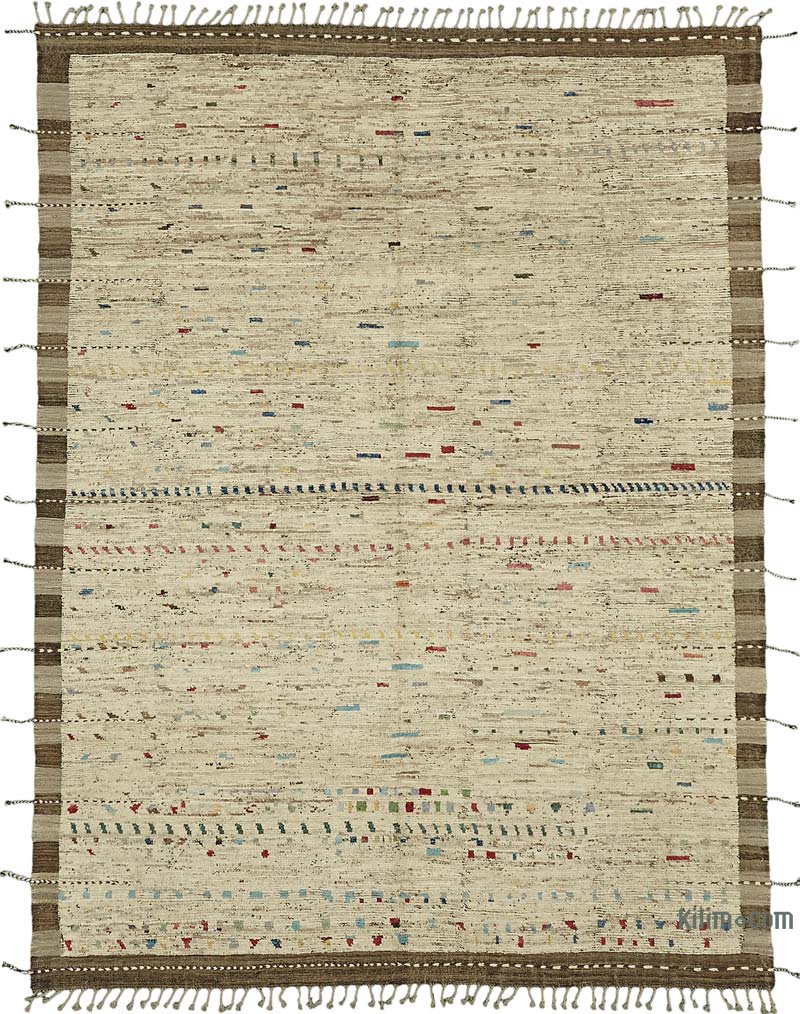 Nueva Alfombra Tejida a Mano de Estilo Marroquí - 278 cm x 370 cm - K0083902