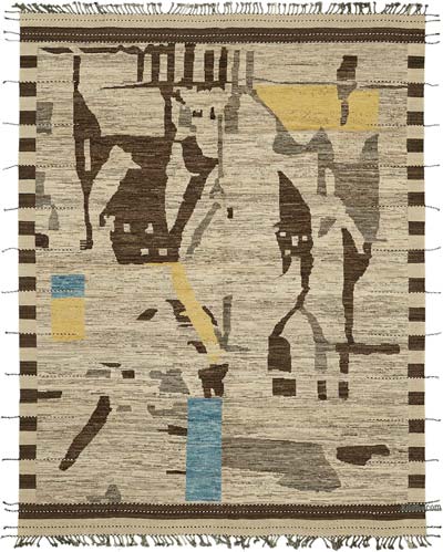 New Moroccan Style Hand-Knotted Rug - 9' 6" x 12' 6" (114" x 150")