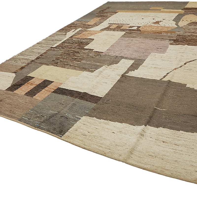 Nueva Alfombra Tejida a Mano de Estilo Marroquí - 374 cm x 523 cm - K0083904