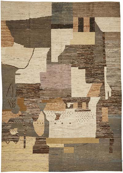 New Moroccan Style Hand-Knotted Rug - 12' 3" x 17' 2" (147" x 206")
