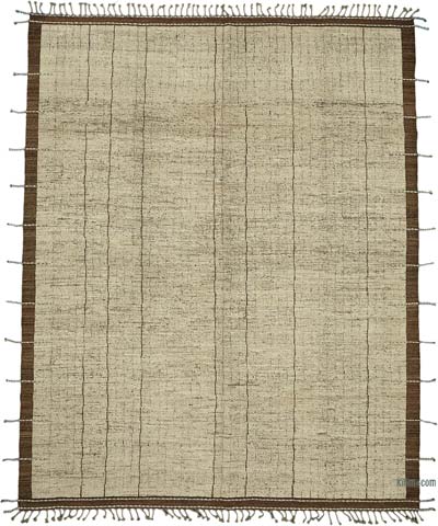 Nueva Alfombra Tejida a Mano de Estilo Marroquí - 290 cm x 362 cm