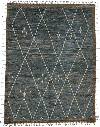 Nueva Alfombra Tejida a Mano de Estilo Marroquí - 290 cm x 383 cm