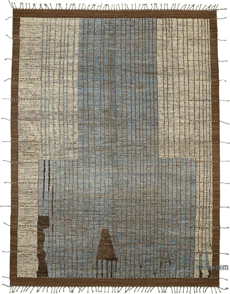 Nueva Alfombra Tejida a Mano de Estilo Marroquí - 286 cm x 380 cm - K0083915