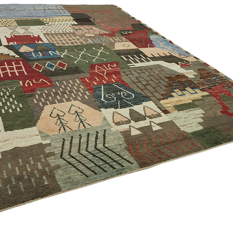 Nueva Alfombra Tejida a Mano de Estilo Marroquí - 303 cm x 420 cm - K0083916