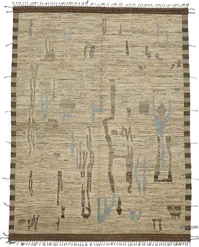 Nueva Alfombra Tejida a Mano de Estilo Marroquí - 284 cm x 372 cm