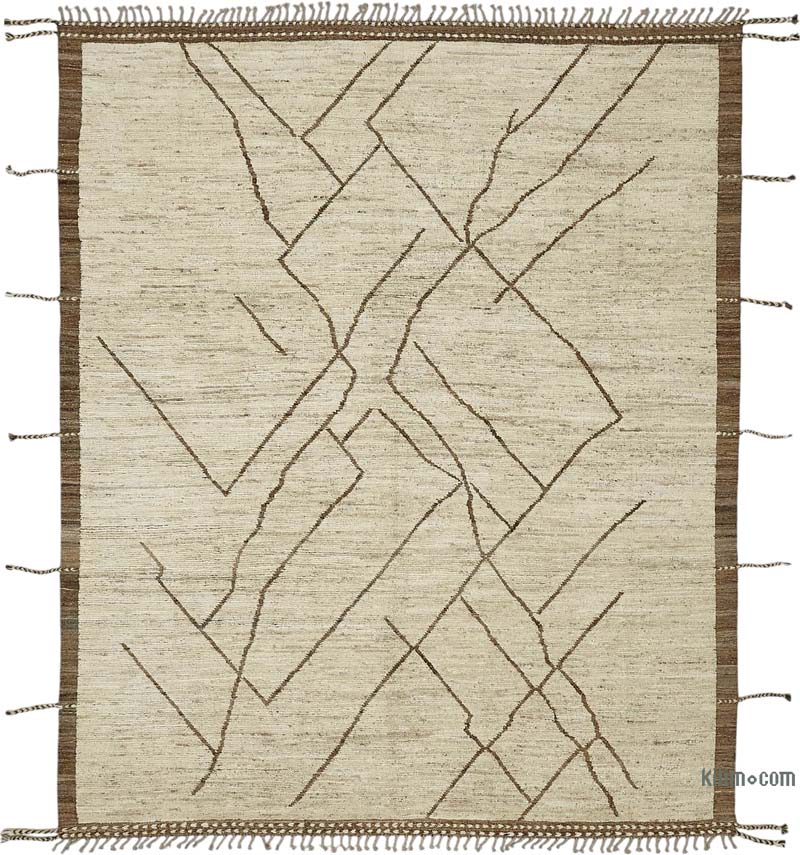 Nueva Alfombra Tejida a Mano de Estilo Marroquí - 258 cm x 310 cm - K0083929