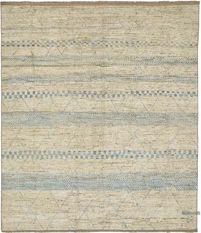 New Moroccan Style Hand-Knotted Rug - 8' 4" x 9' 10" (100" x 118")