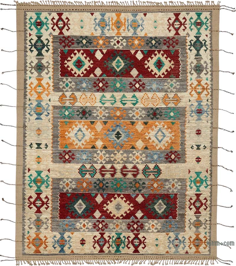 New Hand-Knotted Rug - 9' 6" x 12' 2" (114" x 146") - K0083932