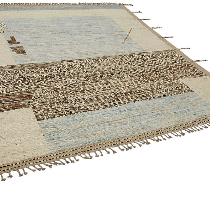 New Moroccan Style Hand-Knotted Rug - 8' 7" x 9' 11" (103" x 119") - K0083934