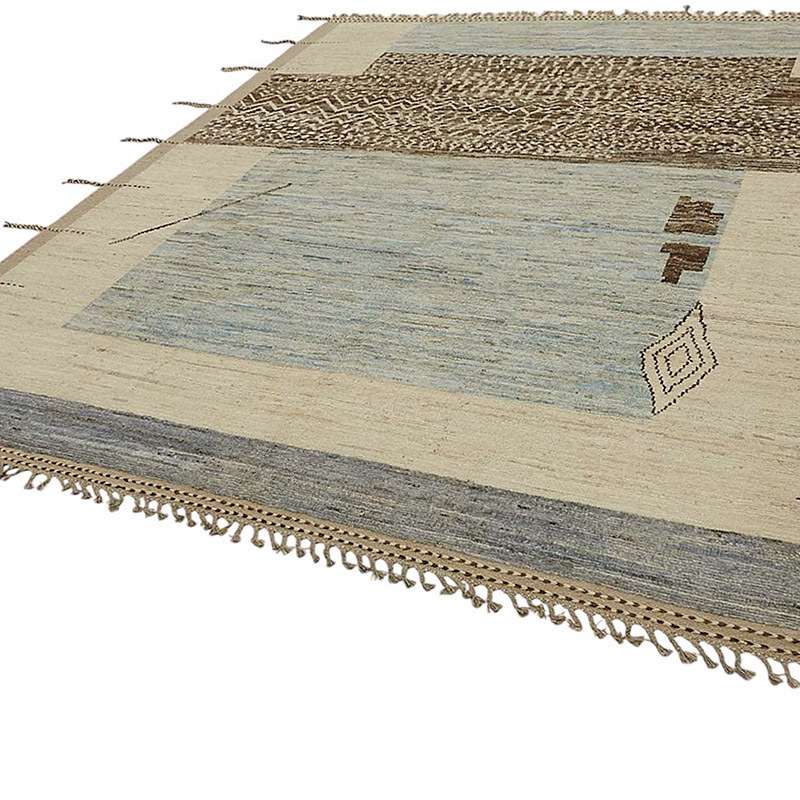 New Moroccan Style Hand-Knotted Rug - 8' 7" x 9' 11" (103" x 119") - K0083934