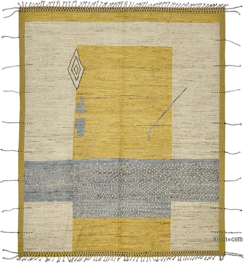 Nueva Alfombra Tejida a Mano de Estilo Marroquí - 254 cm x 312 cm - K0083938