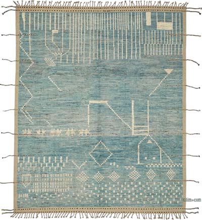 Yeni Fas Tarzi El Dokuma Hali - 258 cm x 314 cm