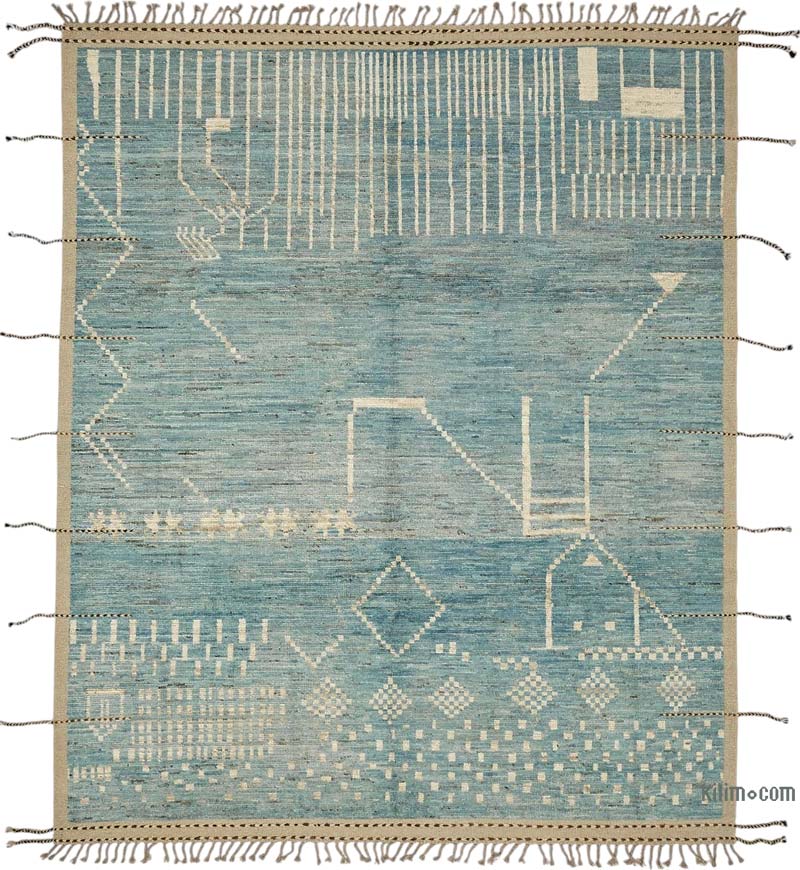 Nueva Alfombra Tejida a Mano de Estilo Marroquí - 258 cm x 314 cm - K0083939