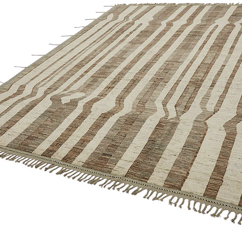 New Moroccan Style Hand-Knotted Rug - 9' 5" x 12' 1" (113" x 145") - K0083940
