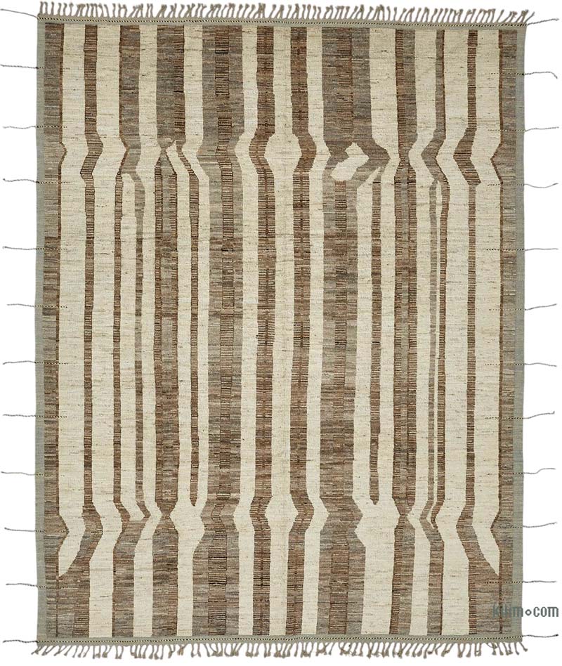 New Moroccan Style Hand-Knotted Rug - 9' 5" x 12' 1" (113" x 145") - K0083940