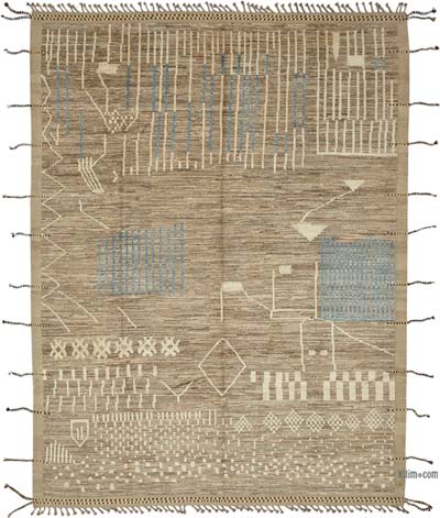 Nueva Alfombra Tejida a Mano de Estilo Marroquí - 279 cm x 375 cm