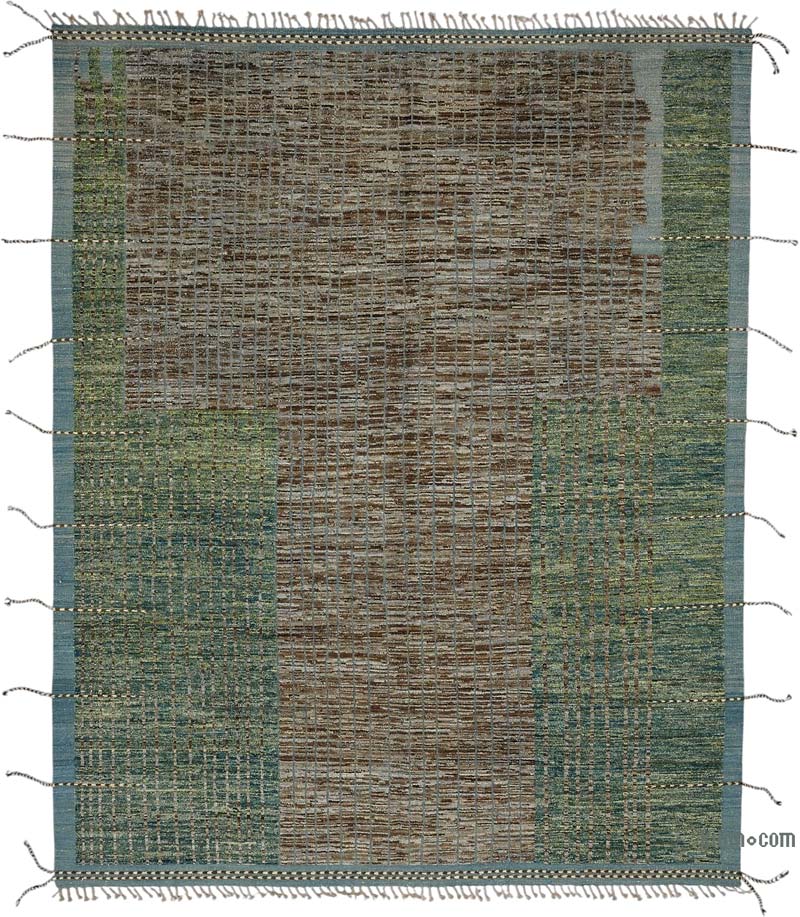 New Moroccan Style Hand-Knotted Rug - 9' 8" x 12' 2" (116" x 146") - K0083942