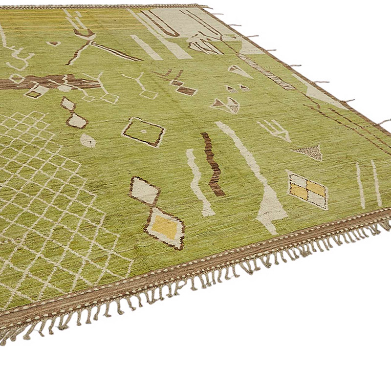 Nueva Alfombra Tejida a Mano de Estilo Marroquí - 280 cm x 374 cm - K0083943