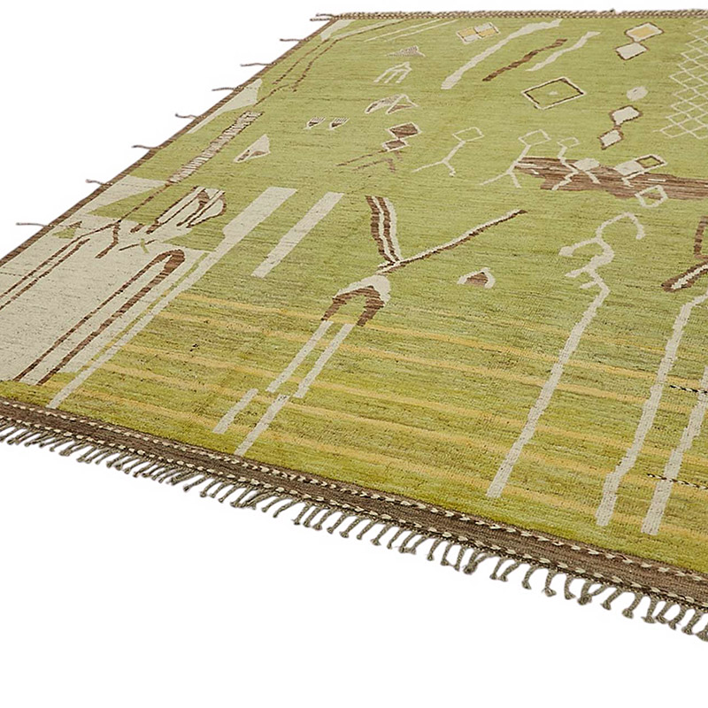 Nueva Alfombra Tejida a Mano de Estilo Marroquí - 280 cm x 374 cm - K0083943