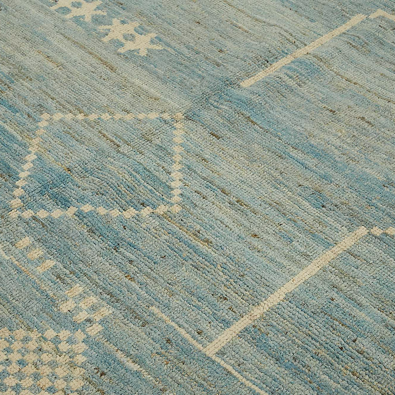 New Moroccan Style Hand-Knotted Rug - 9' 3" x 12' 4" (111" x 148") - K0083946
