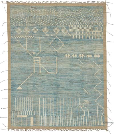 Yeni Fas Tarzi El Dokuma Hali - 283 cm x 376 cm