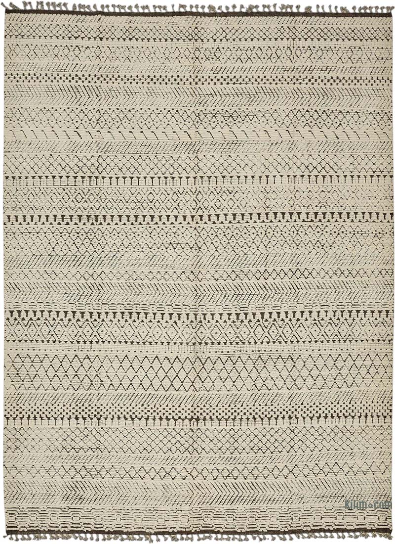 Nueva Alfombra Tejida a Mano de Estilo Marroquí - 278 cm x 374 cm - K0083948