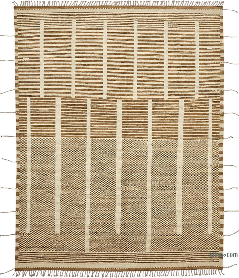 Nueva Alfombra Tejida a Mano de Estilo Marroquí - 280 cm x 369 cm - K0083951