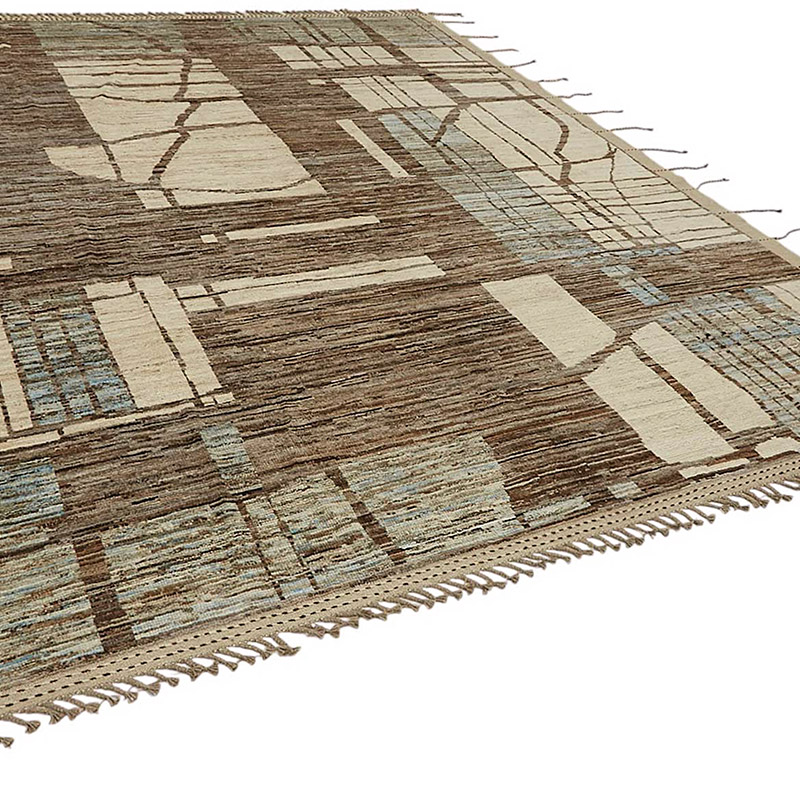 New Moroccan Style Hand-Knotted Rug - 9' 5" x 12'  (113" x 144") - K0083952