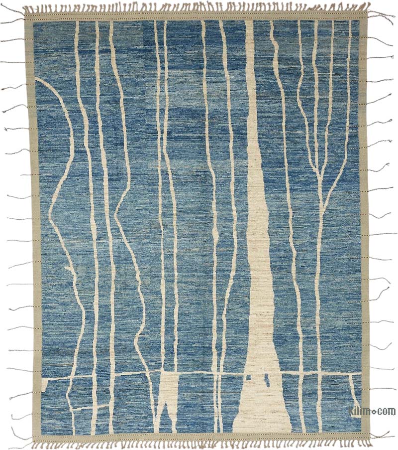Nueva Alfombra Tejida a Mano de Estilo Marroquí - 288 cm x 369 cm - K0083953