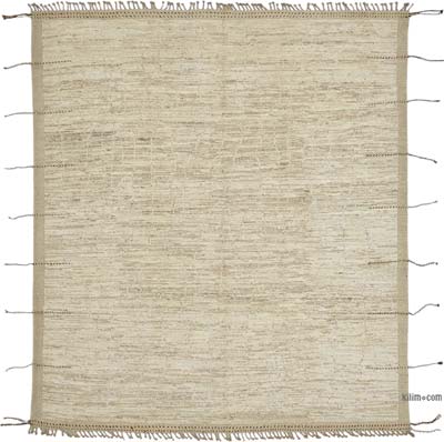 New Moroccan Style Hand-Knotted Rug - 8' 7" x 9' 10" (103" x 118")