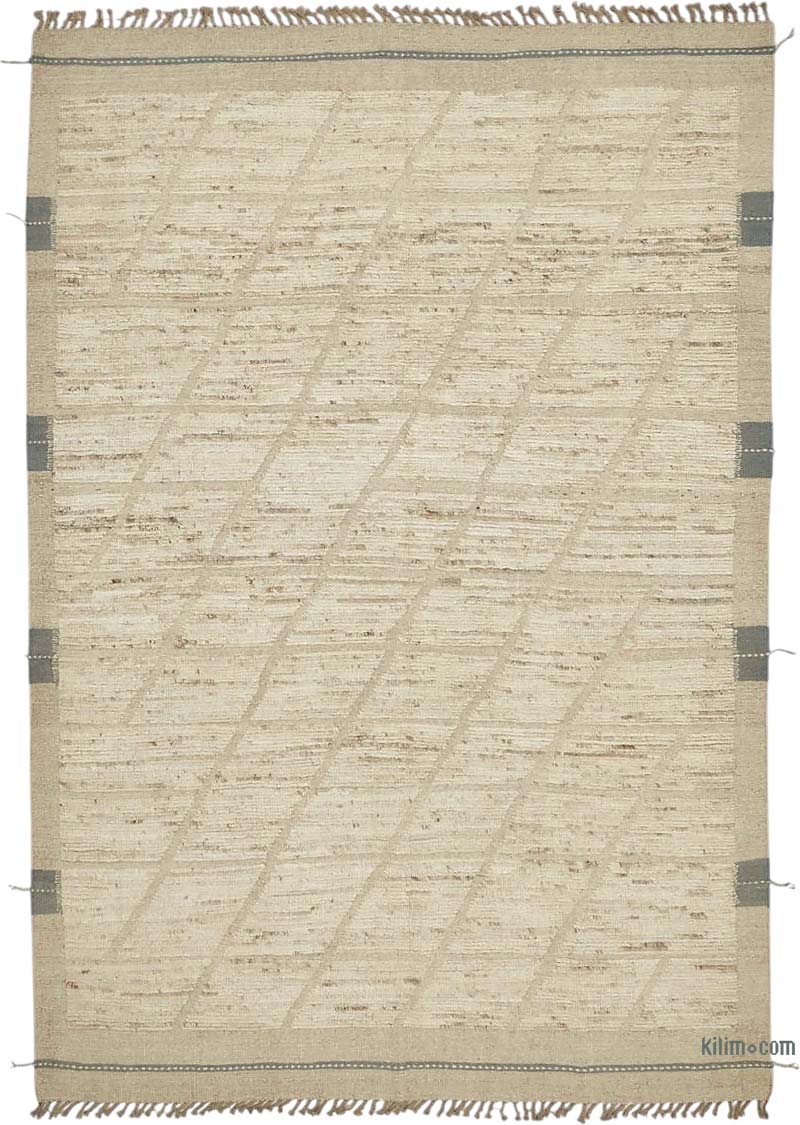 New Moroccan Style Hand-Knotted Rug - 6' 7" x 9' 8" (79" x 116") - K0083959