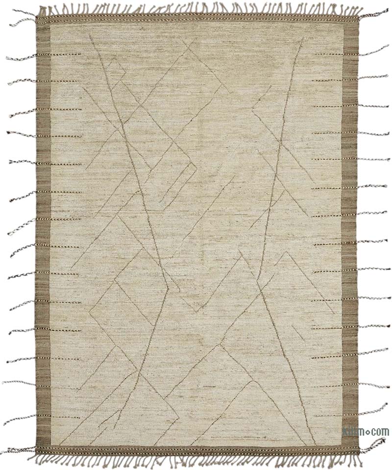 Nueva Alfombra Tejida a Mano de Estilo Marroquí - 206 cm x 295 cm - K0083963