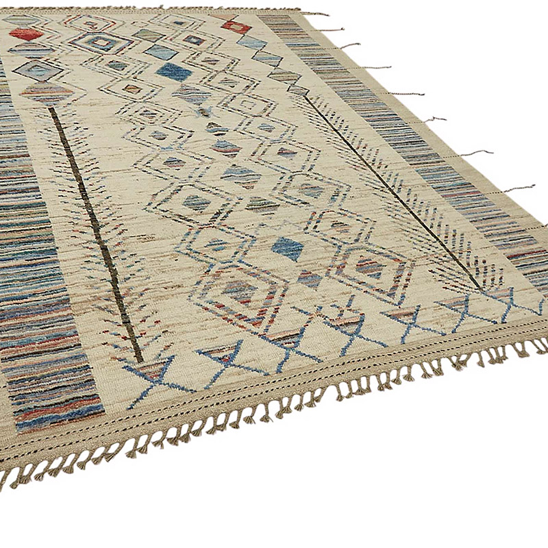 Nueva Alfombra Tejida a Mano de Estilo Marroquí - 211 cm x 300 cm - K0083964