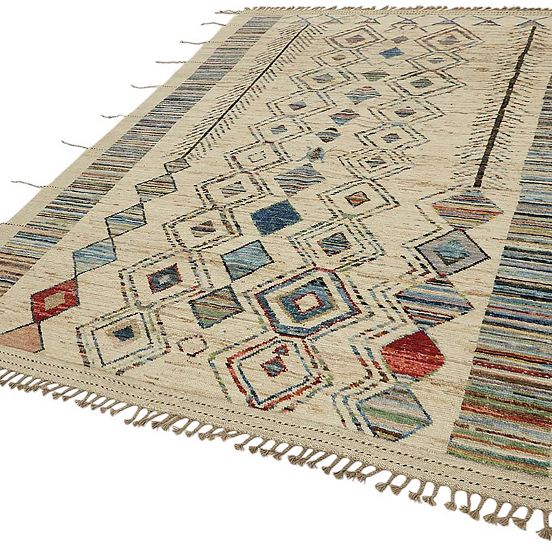 Nueva Alfombra Tejida a Mano de Estilo Marroquí - 211 cm x 300 cm - K0083964