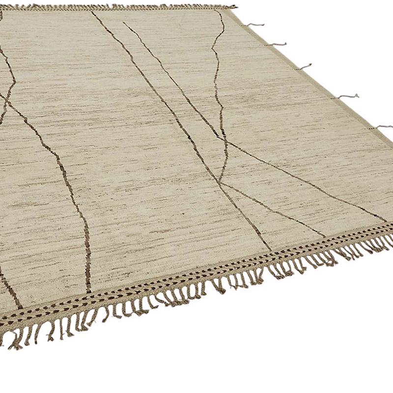 Nueva Alfombra Tejida a Mano de Estilo Marroquí - 257 cm x 301 cm - K0083969