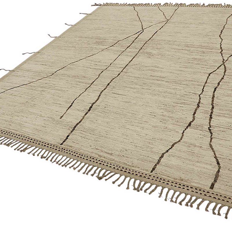 Nueva Alfombra Tejida a Mano de Estilo Marroquí - 257 cm x 301 cm - K0083969