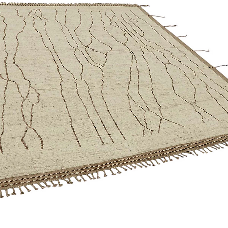 New Moroccan Style Hand-Knotted Rug - 8' 5" x 9' 9" (101" x 117") - K0083971