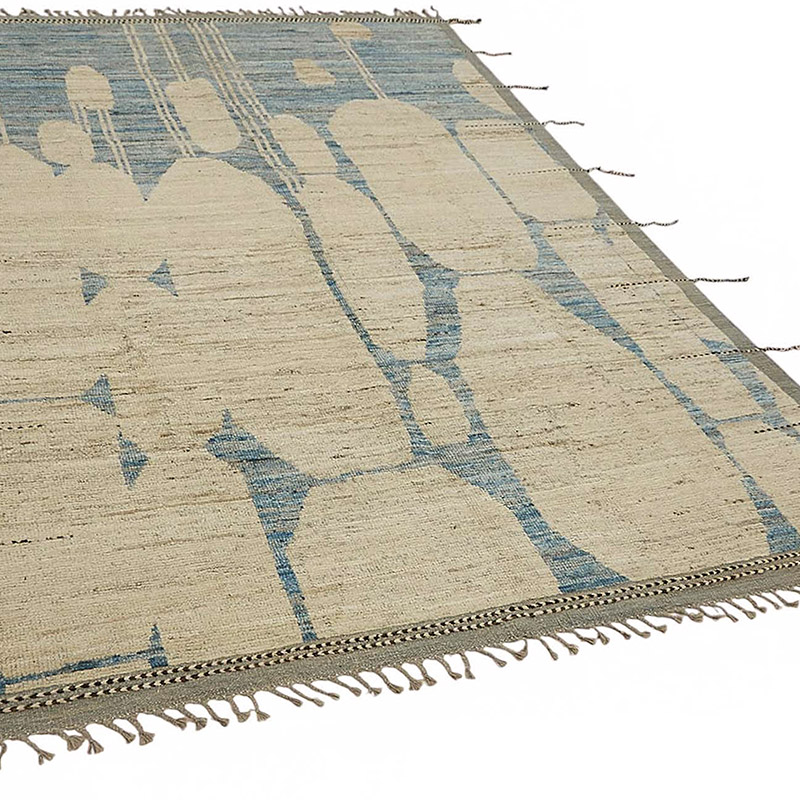 New Moroccan Style Hand-Knotted Rug - 6' 11" x 10' 2" (83" x 122") - K0083973