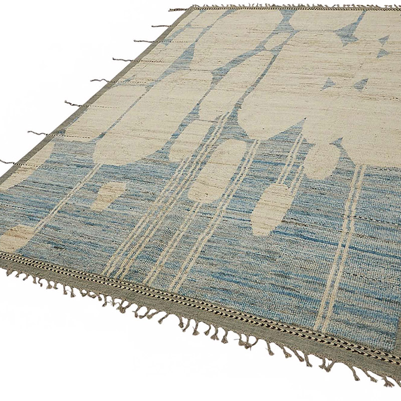 New Moroccan Style Hand-Knotted Rug - 6' 11" x 10' 2" (83" x 122") - K0083973