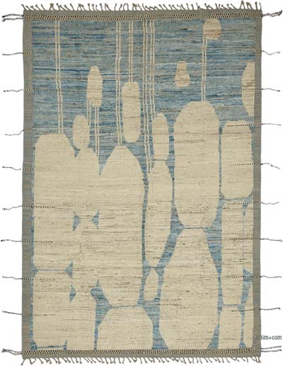 Nueva Alfombra Tejida a Mano de Estilo Marroquí - 212 cm x 311 cm