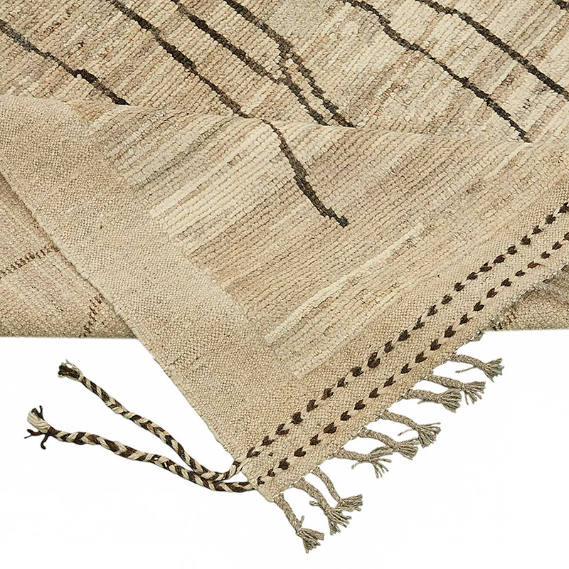 New Moroccan Style Hand-Knotted Rug - 7' 3" x 9' 11" (87" x 119") - K0083974