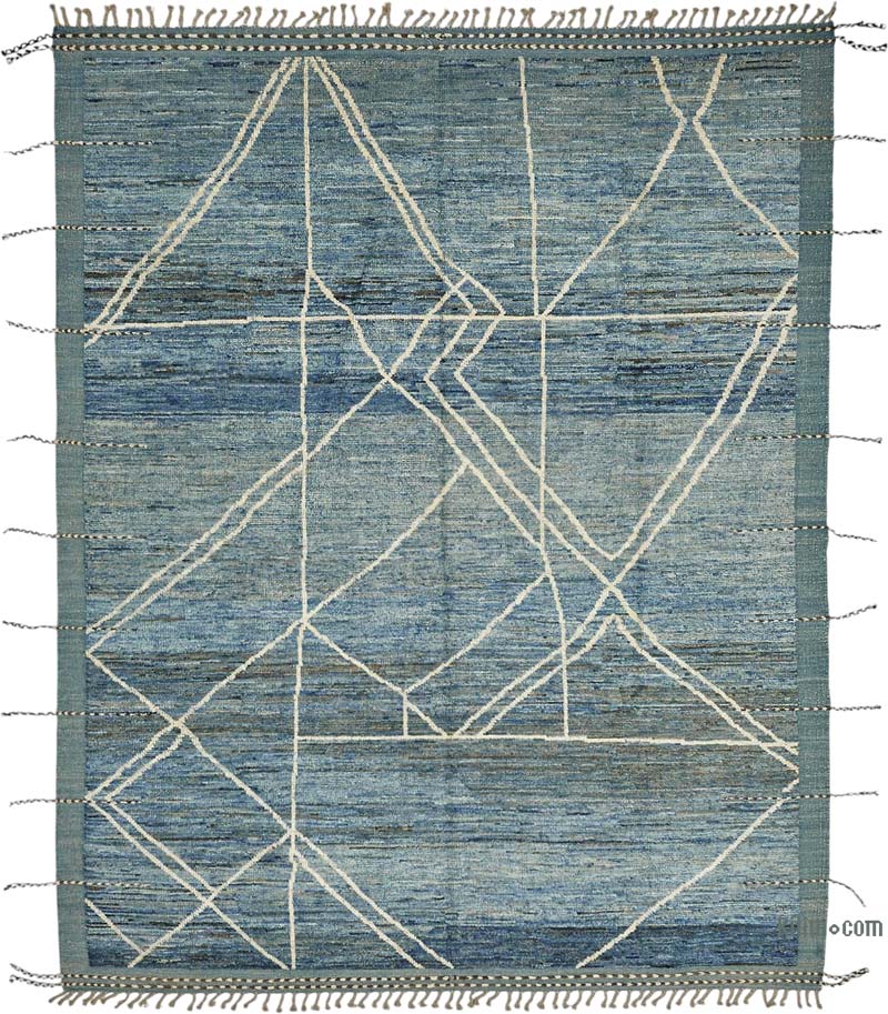 New Moroccan Style Hand-Knotted Rug - 8' 2" x 10'  (98" x 120") - K0083978