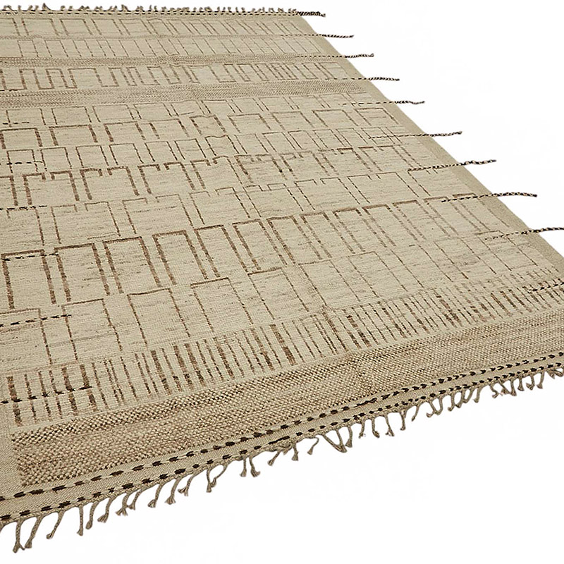 New Moroccan Style Hand-Knotted Rug - 6' 8" x 9' 11" (80" x 119") - K0083980