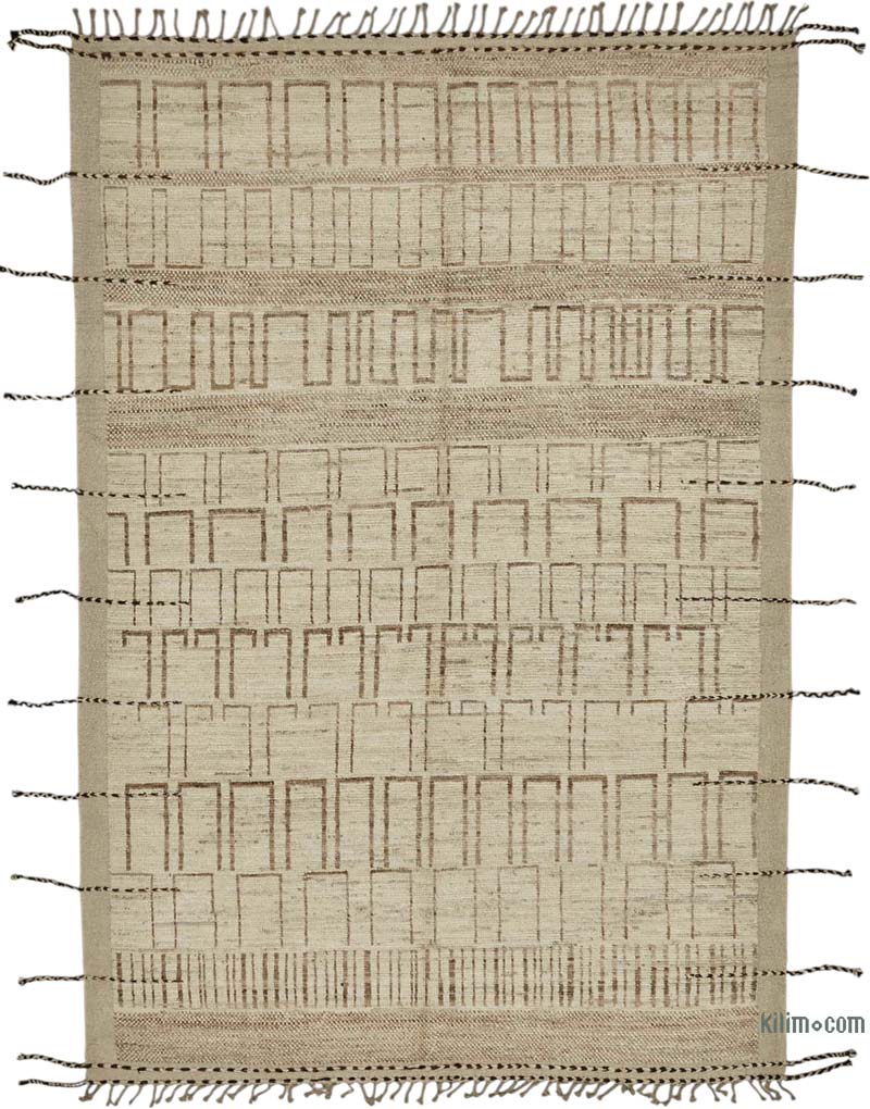 New Moroccan Style Hand-Knotted Rug - 6' 8" x 9' 11" (80" x 119") - K0083980