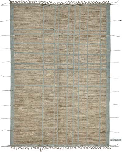 Nueva Alfombra Tejida a Mano de Estilo Marroquí - 206 cm x 304 cm