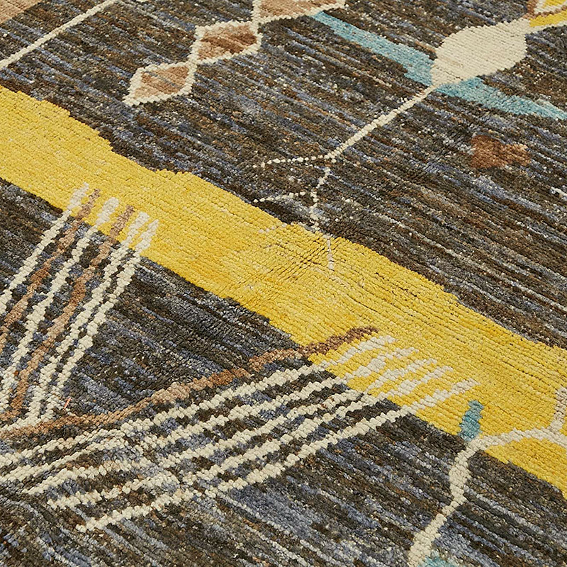 New Moroccan Style Hand-Knotted Rug - 6' 10" x 10' 1" (82" x 121") - K0083982
