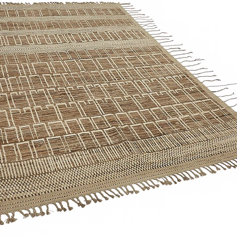 Nueva Alfombra Tejida a Mano de Estilo Marroquí - 203 cm x 295 cm - K0083983