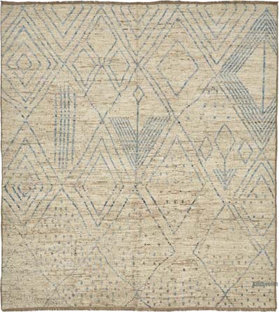 New Moroccan Style Hand-Knotted Rug - 8' 4" x 9' 5" (100" x 113")