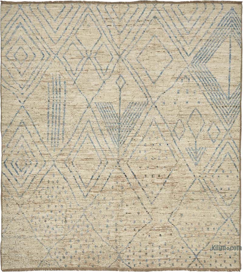 Nueva Alfombra Tejida a Mano de Estilo Marroquí - 254 cm x 288 cm - K0083986